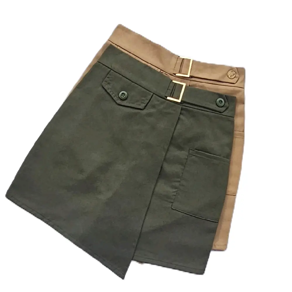 rok celana cargo terbaru buat santay wanita Katun Kantong Karet Melar Pendek Santai Casual Shorts