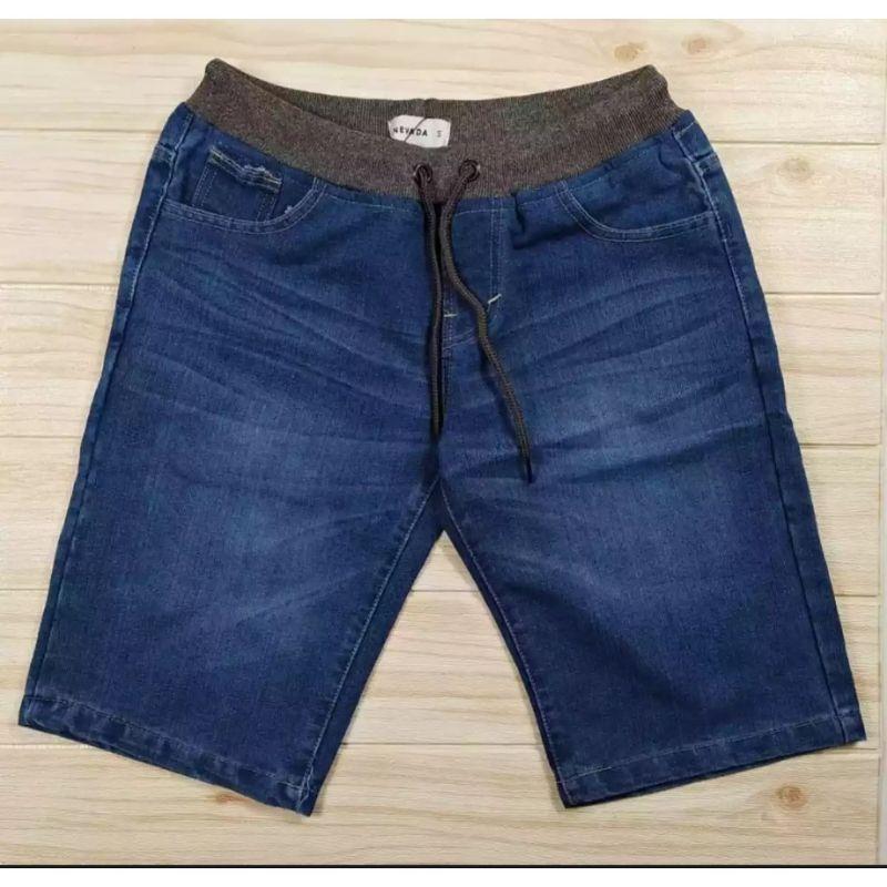 CELANA JIENS PENDEK PRIA JIENS KOLOR RIP PINGGANG KARET Celana pendek jiens pria kolor terlaris (BISA COD) Celana pendek jiens keren pria distro murah 2