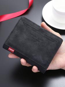 メンズ 新作 多カードスロット付き 多機能 レトロでトレンド感のある縦型財布、オールシーズン対応のカジュアルジッパー付き財布、誕生日プレゼントに最適