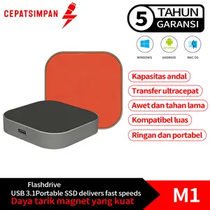 【CepatSimpan】M1 Portable External Storage (1TB/2TB/4TB) SSD– USB 3.1 & Type-C & Micro, Ultra-Slim Shockproof, Stable Portable Storage Compatible with Windows, Mac & Linux