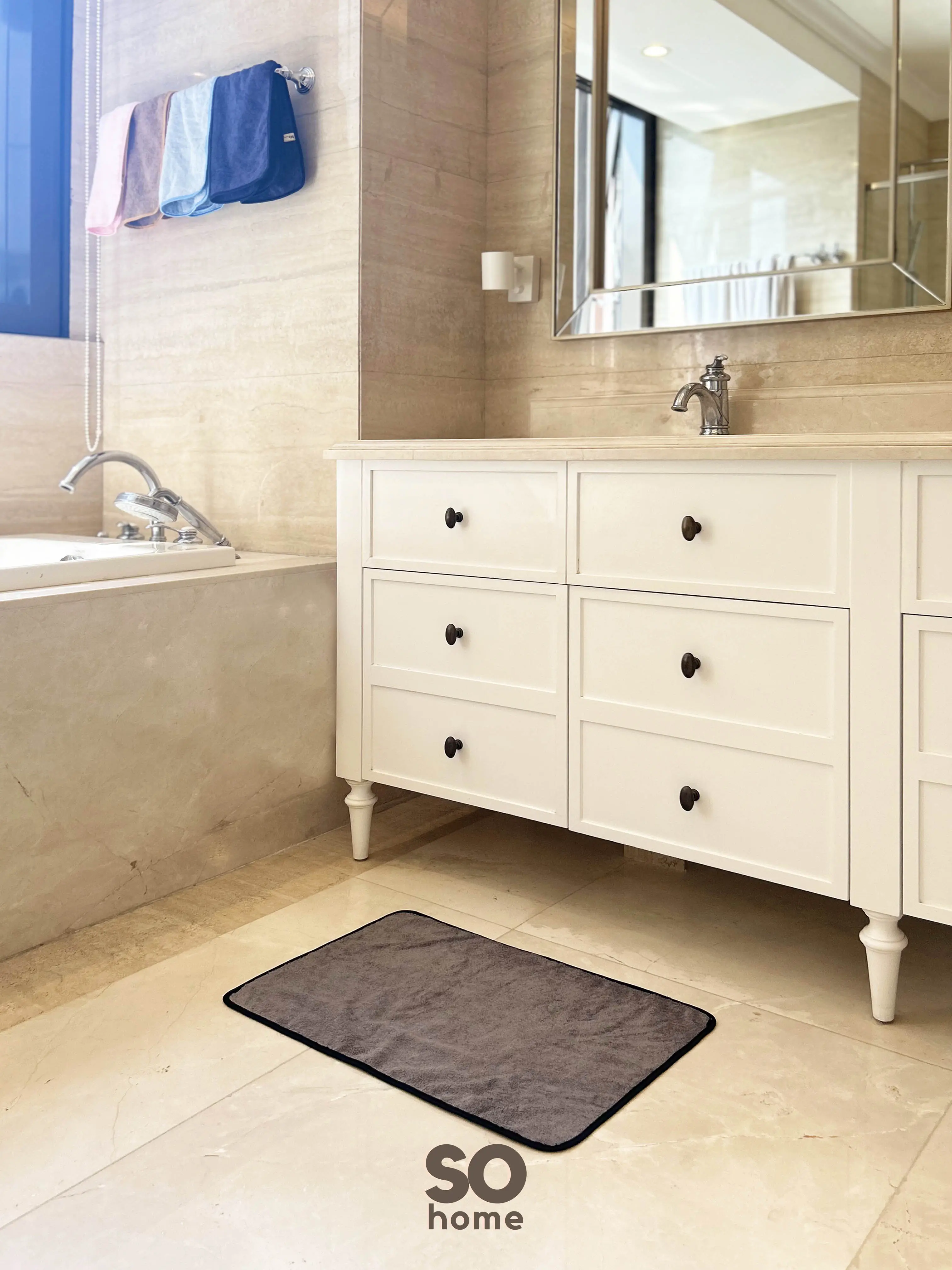 So Home Keset Handuk 38 x 60 cm Keset Kaki Keset Kamar Mandi Bath Mat