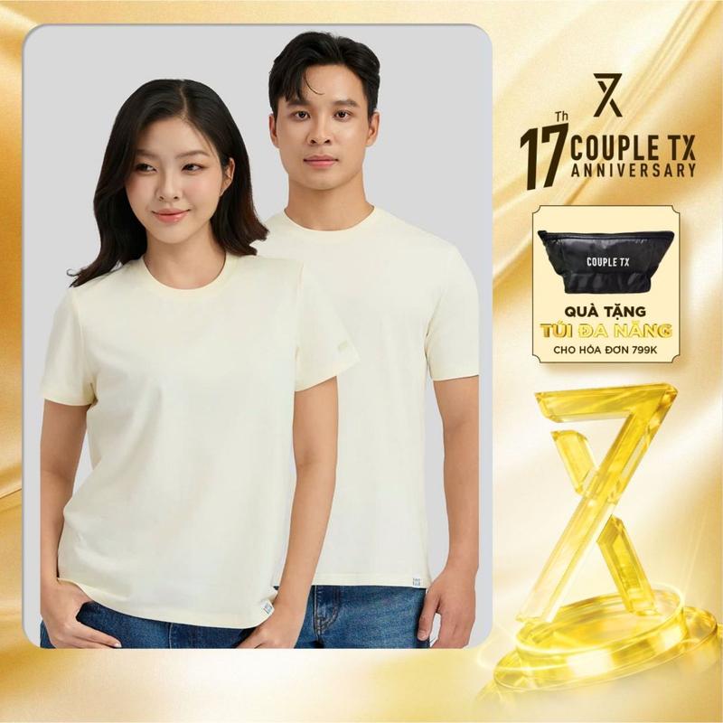 TOP Áo Thun Nam Nữ Couple TX Green EX Vải Sorona Sợi Bắp Mềm Mịn Co Giãn Basic…