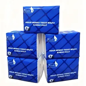 Glisse Tissue wajah 360  Lembar Halus Lembut 3 Lapis 100% Serat Alami 120x175mm