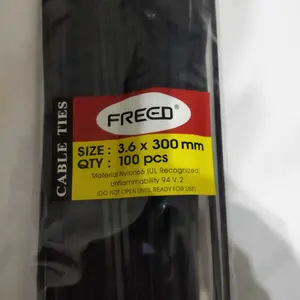 Kabel Ties tali Ties 10cm 15cm 20cm 30cm Hitam putih