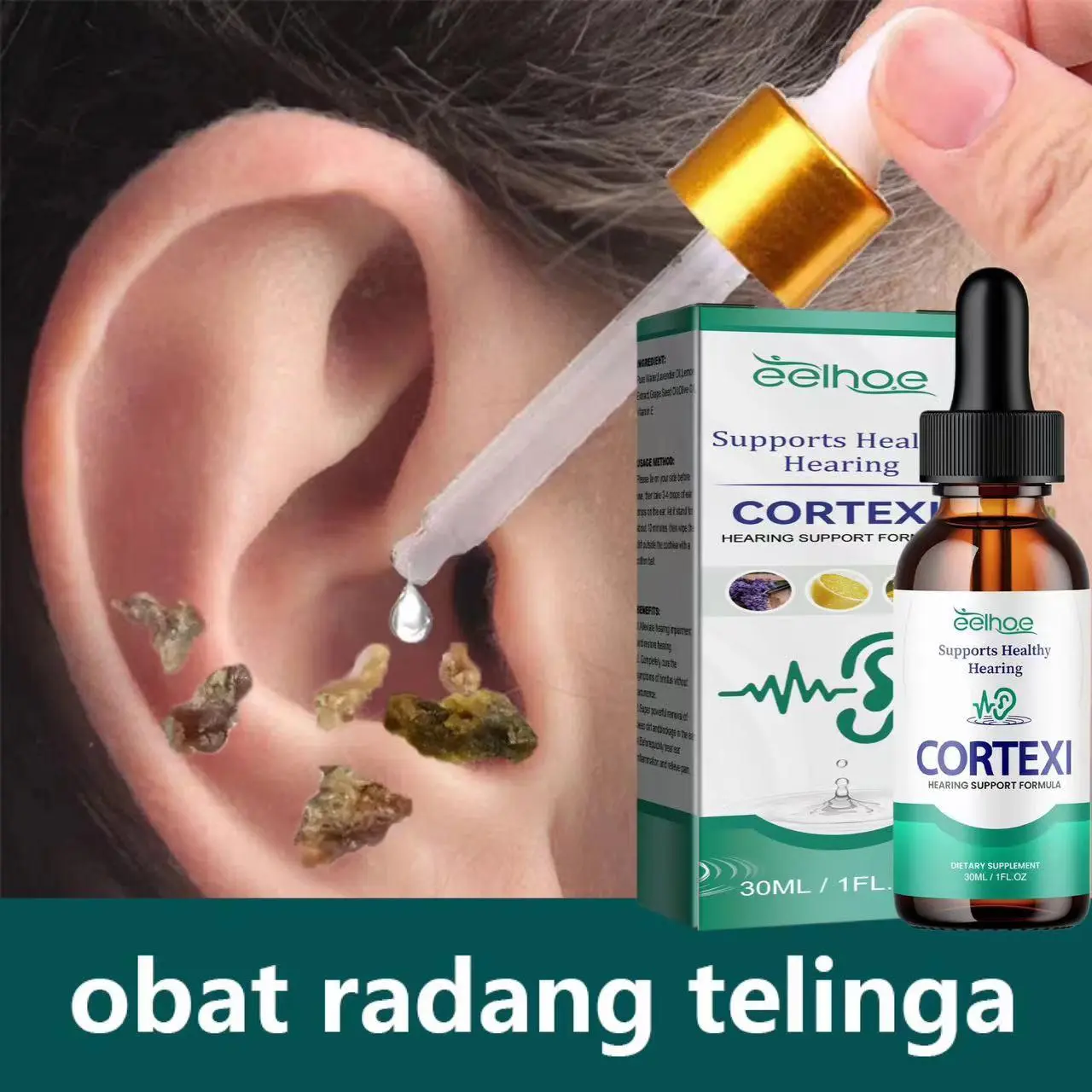 Obat Telinga Eelhoe yang Laris, Obat Telinga Tuli, Obat Telinga Berair, Obat Telinga Tuli Permanen, Obat Telinga Berair, Obat Telinga Berair 20ml Curek-Berding 30ml