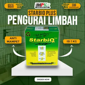 STARBIO PLUS 1 KG PENGURAS LIMBAH Solusi Septic Tank Penuh dan Toilet Tersumbat