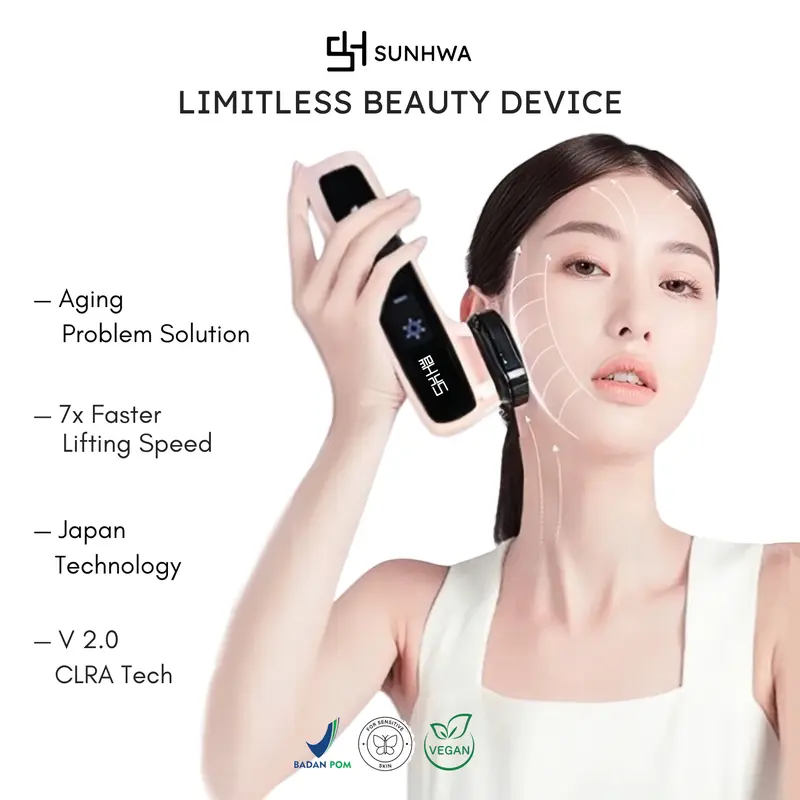 SUNHWA Limitless Beauty Device V2.0 [ ALAT SETRIKA WAJAH | PENIRUS WAJAH | ALAT PENGENCANG WAJAH | COLLAGEN BOOSTER | PORI2 BESAR | ATASI JERAWAT ] 0