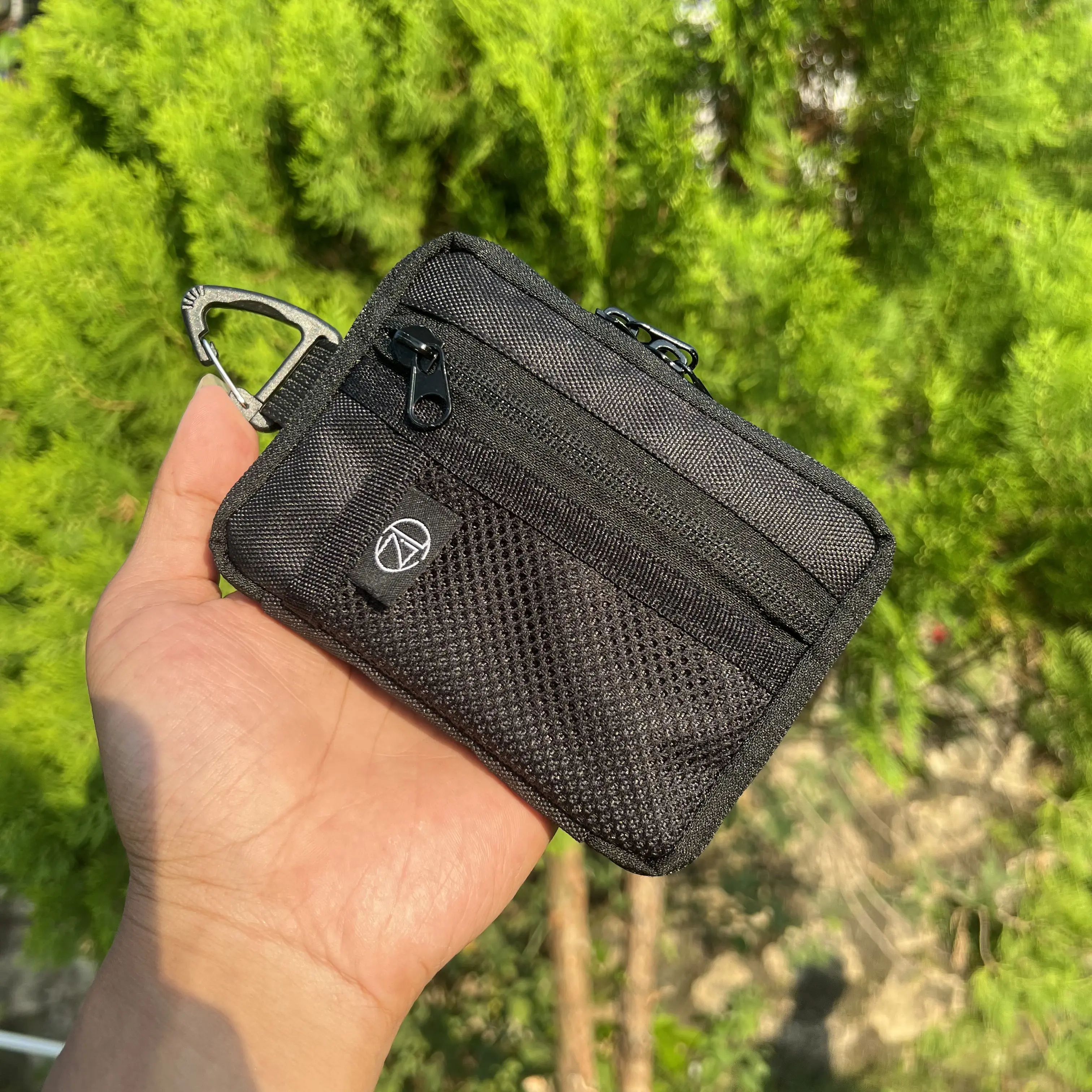 Dzil Dompet Kartu - Tas Mini Gantungan Kunci Bisa Dipinggang Pria Wanita Real Pict Serbaguna Fleksibel untuk Kunci dan Pinggang
