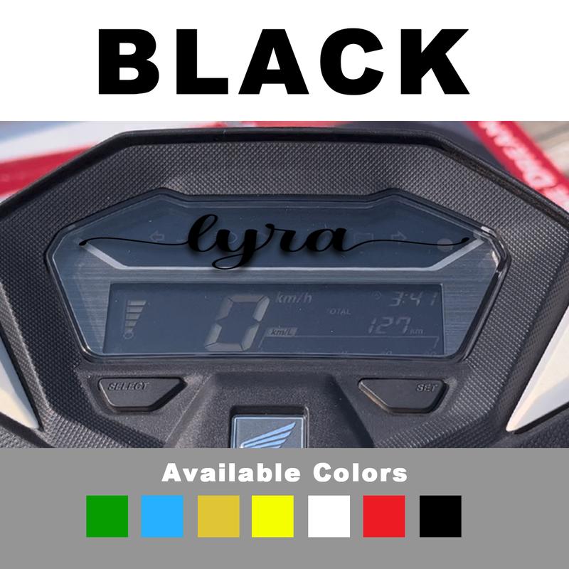 Custom Name Glossy Stickers For Motorcycle Panel Gauge