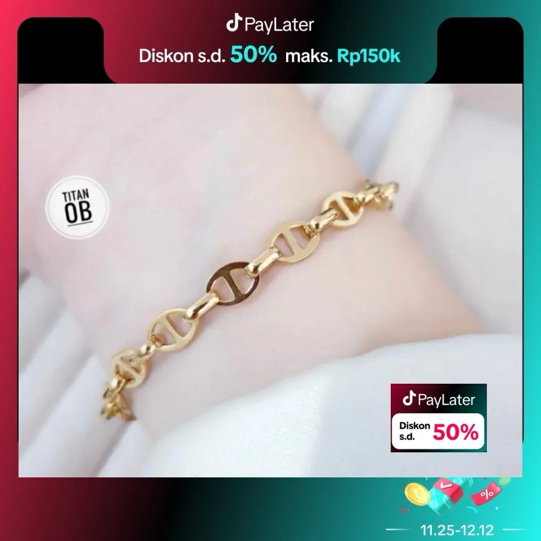 Clue Xuping - Aksesorus fashion ￼Gelang Tangan Rantai Titanium Fashion Cantik Dan Simple CXA28072302 Gold Perhiasan Bracelets  bracelet Aksesoris