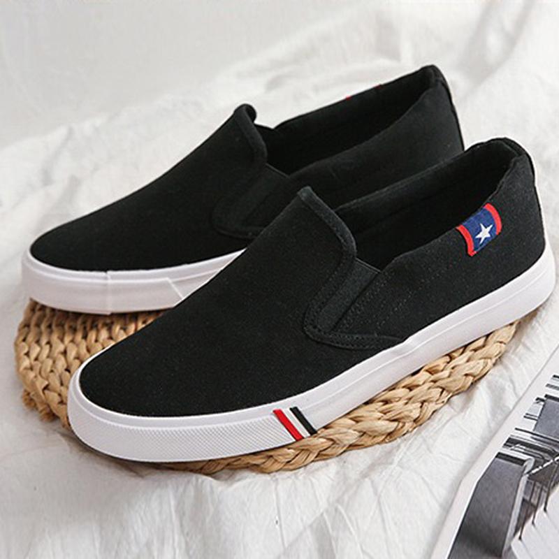 Keeping Sepatu Slip On Pria Original Sepatu Hitam Cowok Sneakers Slop Wakai Spatu Kasual KSC406 1