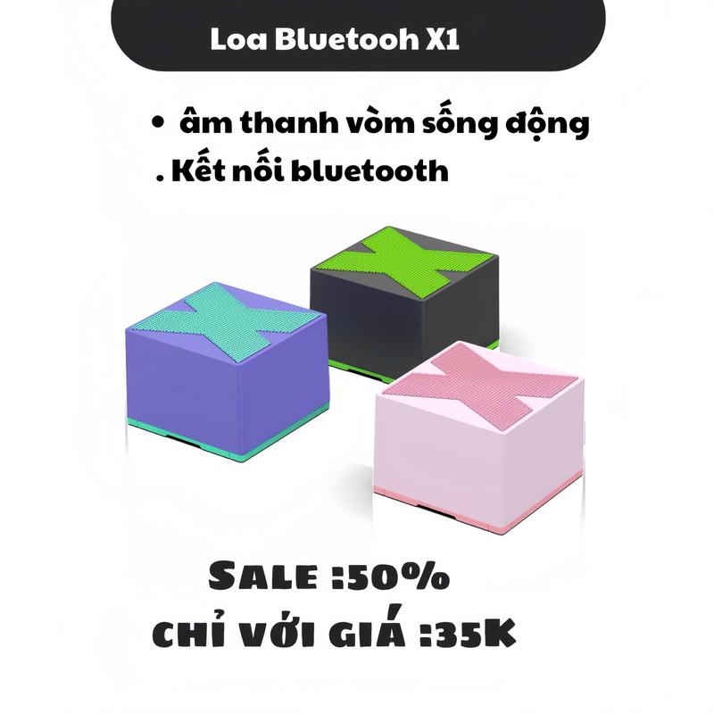 Loa Bluetooth Mini X1 Chữ X Loa Di Động Sạc Trầm 360° Âm Thanh Nổi Âm Trầm Tuyệt Vời Nghe Nhạc USB 500mAh