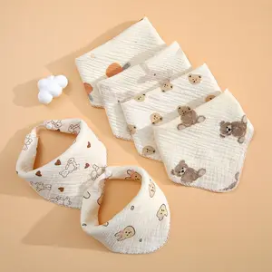 WNDR Baby Bib Cotton Halus Celemek Makan Minum MPASI Bib Bayi katun slabber bayi segitiga