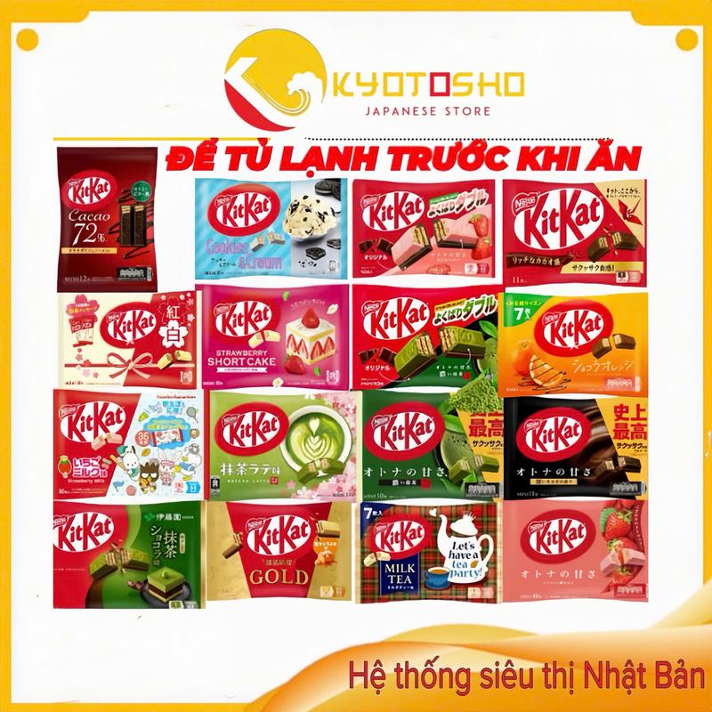 Bánh Kitkat nội địa Nhật các vị Snack Ăn Vặt Socola Chocolate