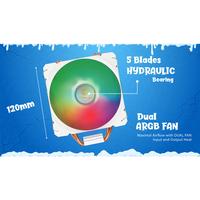 Gambar CPU Cooler CUBE GAMING BREEZE DUAL - 120mm Air Cooler dari Techno Computer Bali Kota Denpasar 3 Tokopedia
