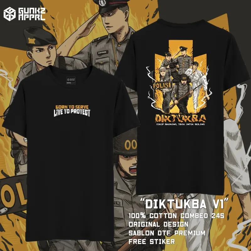 T Shirt DIKTUKBA POLRI V2 by Gunkz 0