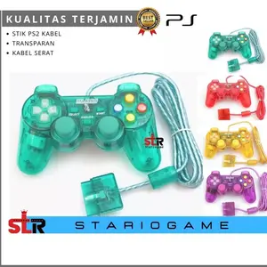Stik ps2 TRANSPARAN ORI BLESS kabel serat stik ps2 warna stik ps2 bening