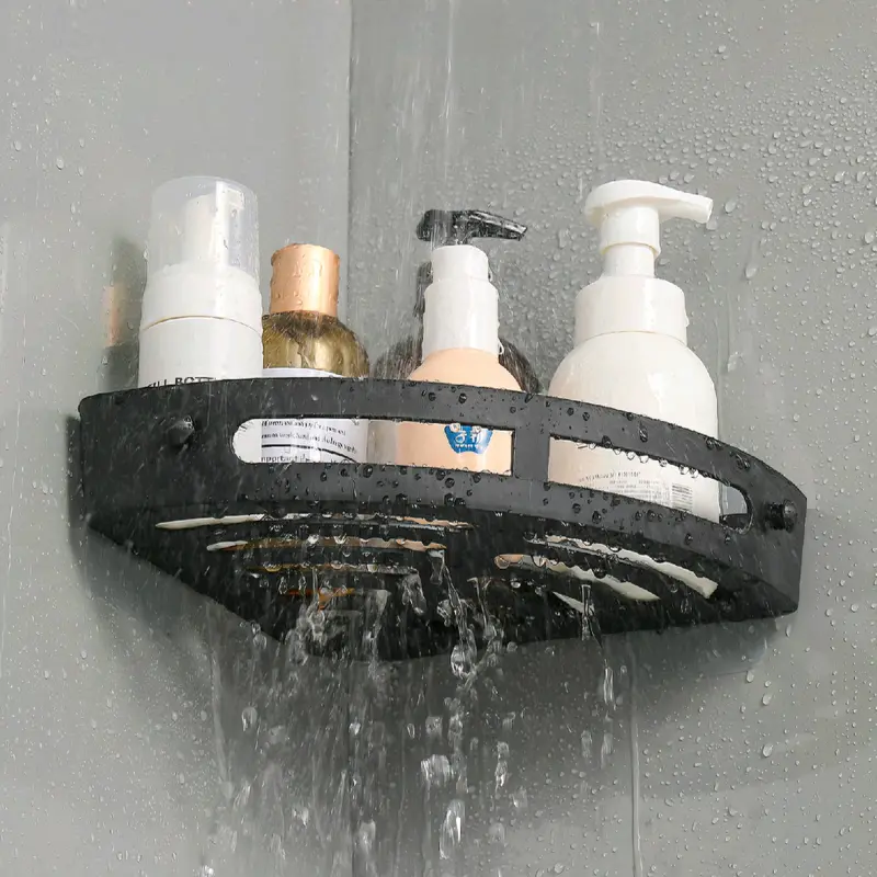 TB7621 Rak Kamar Mandi Sudut Anti Karat Rak Tempel Dinding Kamar mandi Rak Sabun Sudut Kamar Mandi Tanpa Di Bor Rak Gantung Kamar Mandi 8