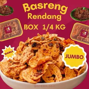 BASRENG RENDANG BOX 250 GRAM NYEMIL SAJI