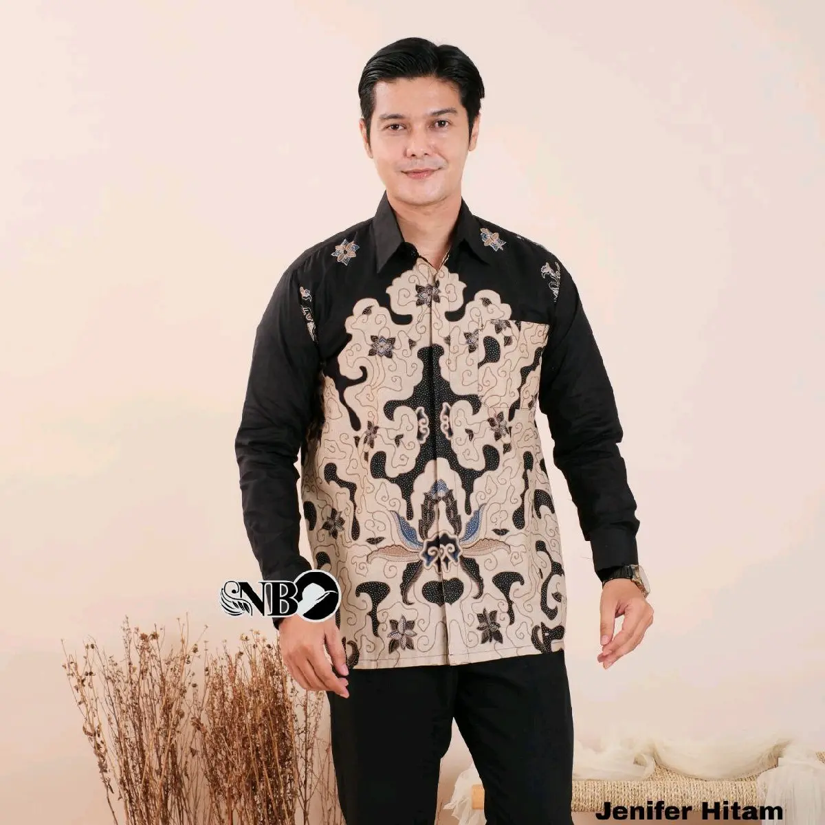 KEMEJA BAJU BATIK PRIA LENGAN PANJANG MODEREN SLIMFIT PREMIUM-BAHAN KATUN HALUS LEMBUT DAN NYAMAN