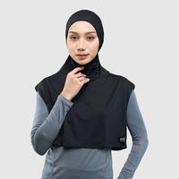 Gambar HIA EveryWear Adeeva Sport Hijab Running Outdoor & Indoor Slim Spandex Hitam Keren Elegan - Hitam dari HIA EveryWear Kota Bandung 1 Tokopedia