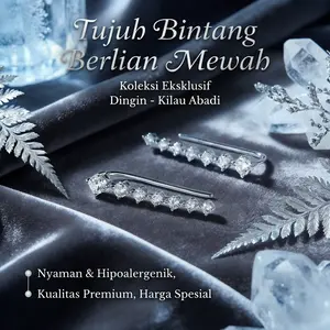 Desain Lengkungan yang Elegan: Cincin Berlian Tujuh Bintang untuk Tampil Mewah