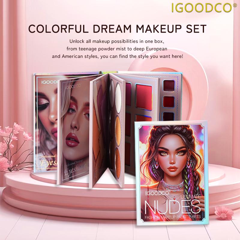 Son Môi Nhiều Màu Lì Highlight Vẻ Đẹp Châu Âu Và Mỹ Bảng Màu 78 Màu Thích Hợp Để Trang Điểm Hóa Trang Phấn Mắt IGOODCO