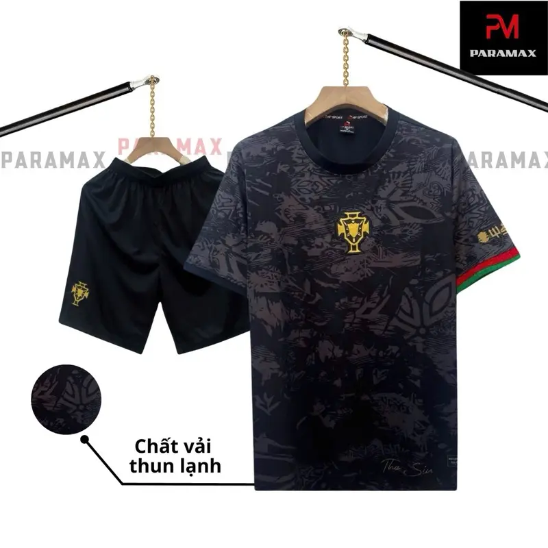 Bộ quần áo bóng đá, đồ đá banh BỒ ĐEN 2023/2024 logo THÊU thun lạnh cao cấp LOẠI I Top Sport