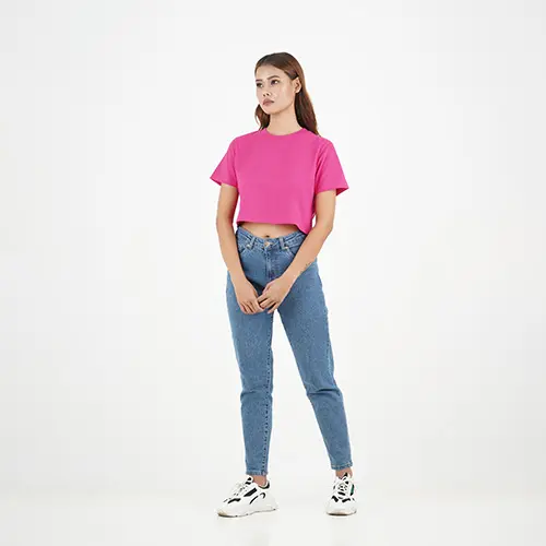 Women's Crew Cotton Crop Tee