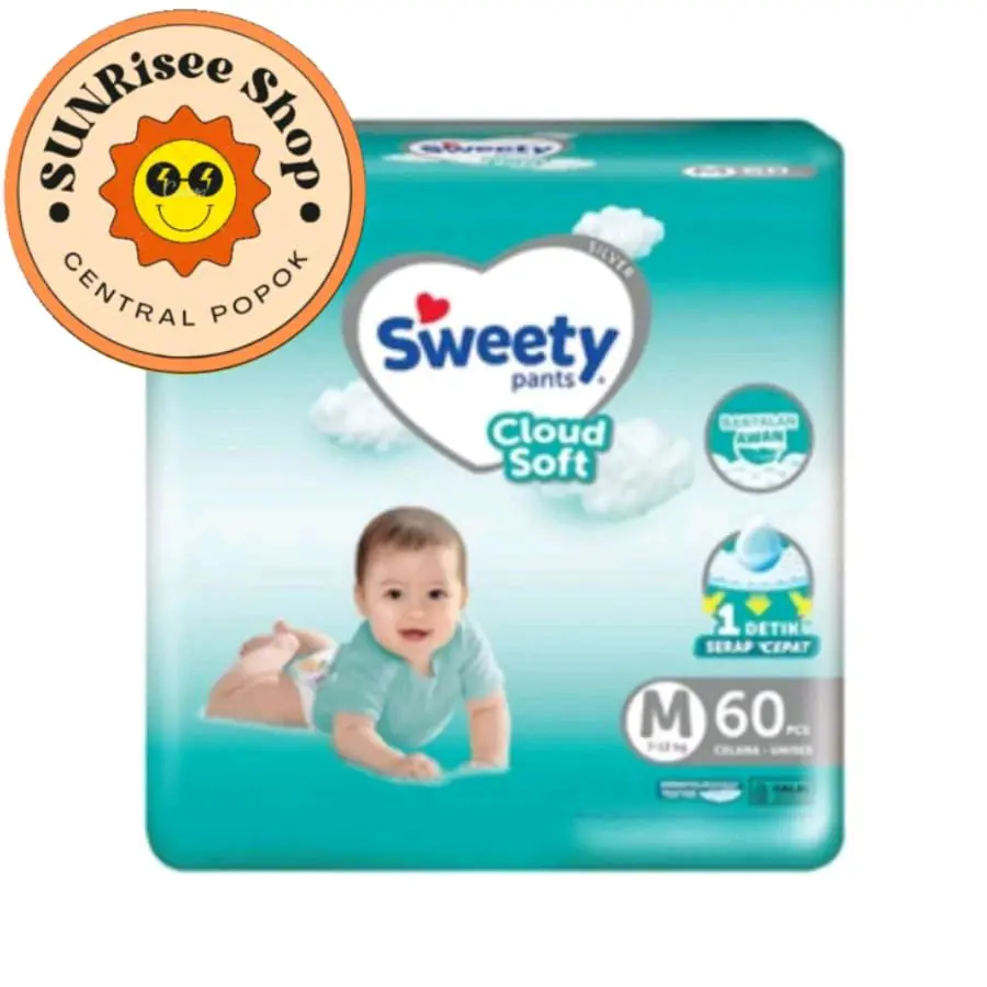 SWEETY SILVER CLOUD SOFT M60 - POPOK CELANA Bayi Cowok
