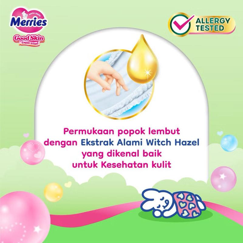 Merries Good Skin Pants Popok Bayi NB-S 40 (3-8kg) | Isi 40 Pcs | Anti Alergi 1