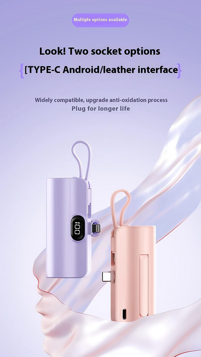 Product Introduction of SGLOBFY Mini powerbank fast charging With cable Type c Portable charger power bank 10000mAh For iphone 42