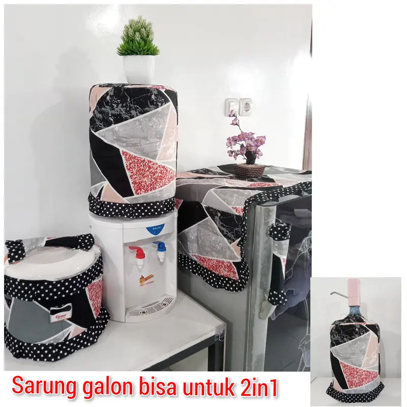 SARUNG GALON TUTUP KULKAS TUTUP MAGICOM ANEKA MOTIF 4