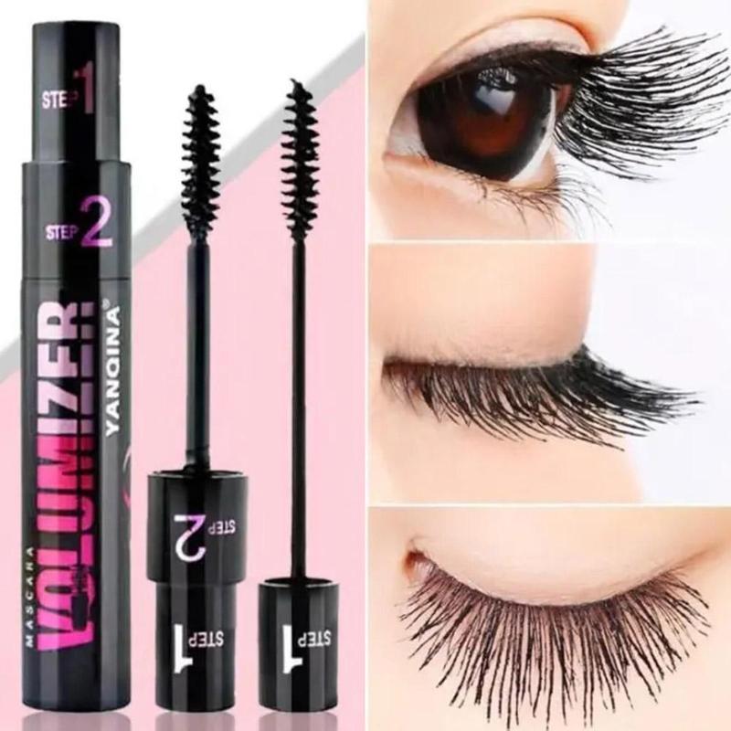 2 In 1 Waterproof Volumizing & Lengthening Mascara Makeup Long-lasting ...