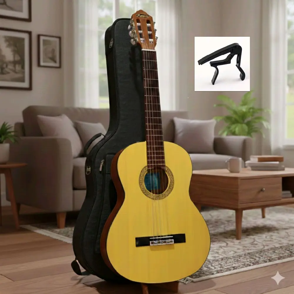 gitar akustik klasik  lignum seri C3115 Gratis packing kayu