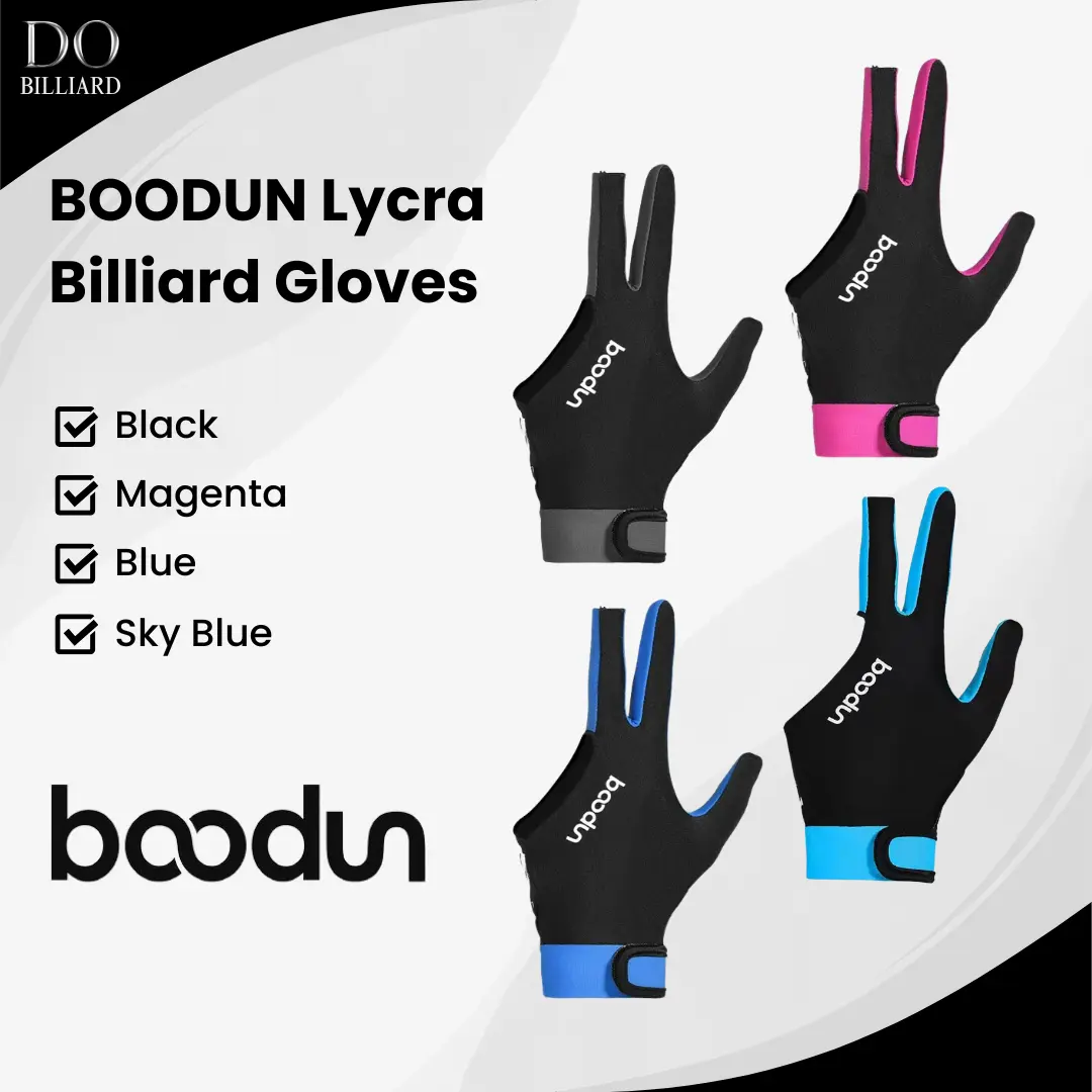 BOODUN Lycra Gloves Sarung Tangan Billiard / Sarung Tangan Billiard Boodun Anti Slip Premium