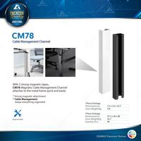 Gambar Magnetic Kabel Management Oximus CM78 Hitam Putih Tanpa Perakitan. Dengan 2 pita magnet kuat, Oximus CM78 Magnetic Cable Management Channel menempel pada rangka logam dengan cepat dan mudah - CM78 Hitam, Seller dari Abditama Official Kota Administrasi Jakarta Utara 1 Tokopedia