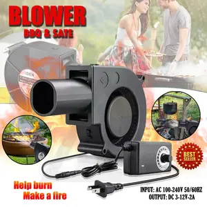 13000 RPM Blower Mini BBQ Kipas 1 Set Blower Ac Turbocharger Portabel Dapat Disesuaikan Kecepatannya