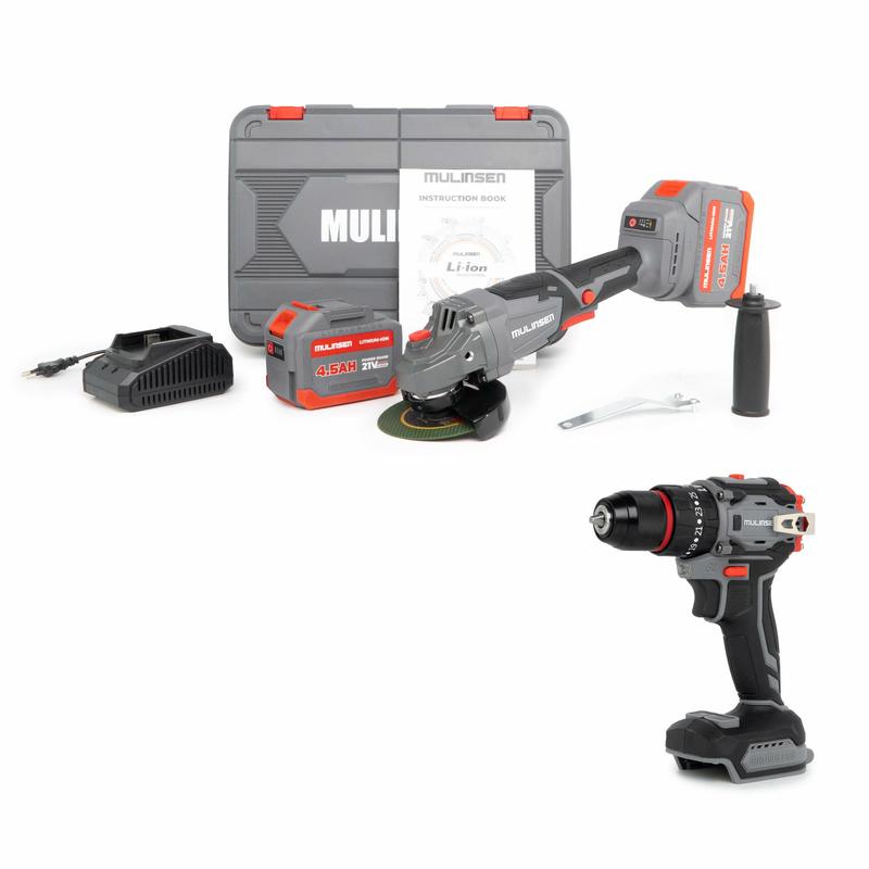 [DEAL LIVE] BỘ Mulinsen  MSL103BL 2 PIN 15CELLS tặng kèm thân khoan MLS219 , tốc độ không tải 10000v/p , động cơ không chổi than , lưỡi cắt 100mm, bảo hành 6 tháng