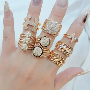 CINCIN WANITA SULTAN FULL MATA TANAM PERHIASAN WANITA JEWELERY-GUDANGPERHIASAN887 Rings Asesoris Emas Permata