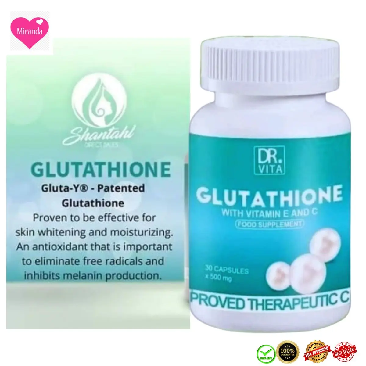 DR VITA GLUTATHIONE WITH VITAMIN E & C 30 CAPSULES ANTIOXIDANT & HELPS SKIN  WHITENING Healthcare Fitness Supplement Edible Dietary Beauty Organic Hair  Nail - TikTok Shop Philippines