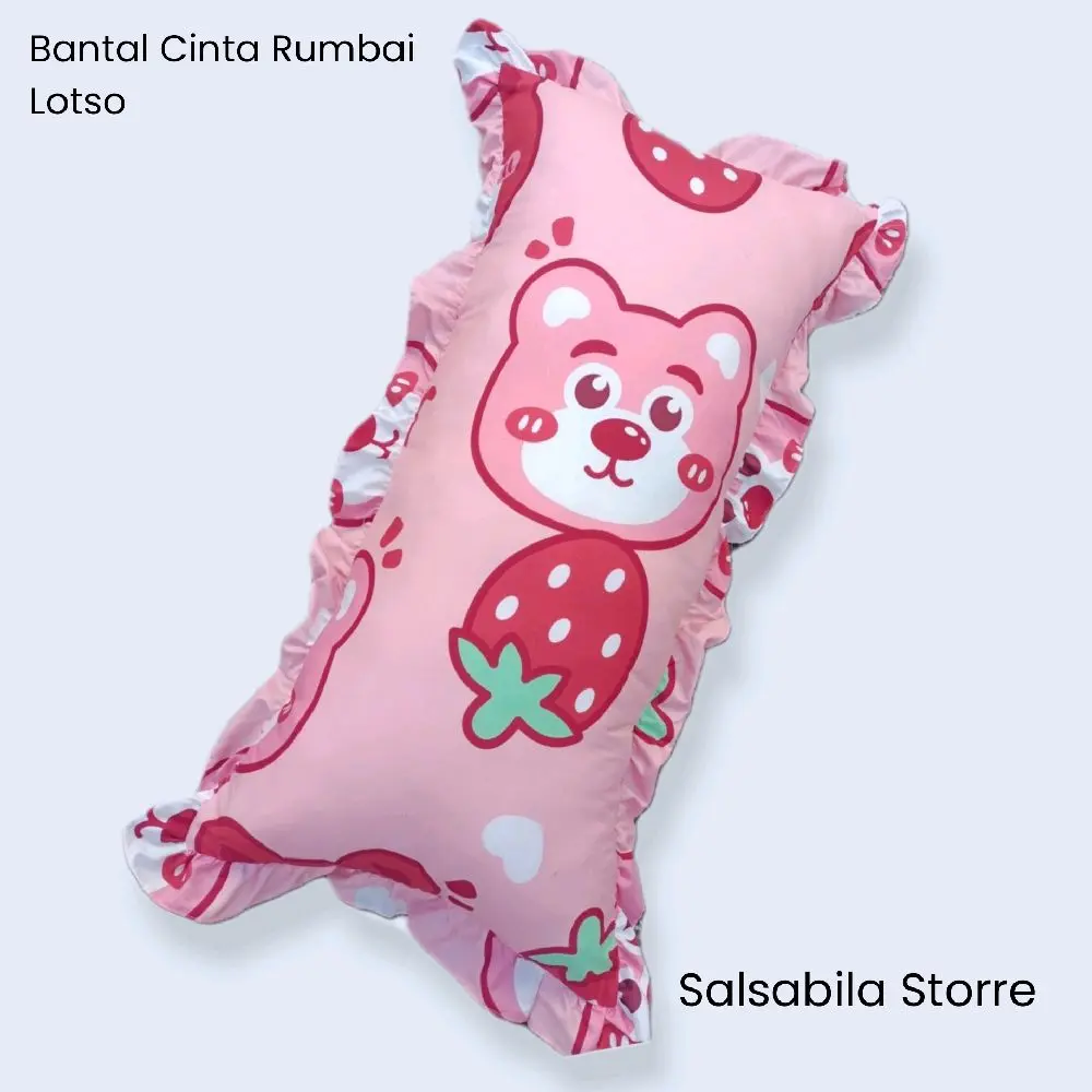 BANTAL CINTA RUMBAI, PAKAI SARUNG DALAM, ISI SILICON PREMIUM, BERAT 1000 GRAM, KAIN POLYMICRO, UKURAN 100 X 50 CM bantal