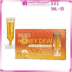 (BOX) MAKARIZO Honey Dew Nutriv Serum 5ml X5 Hair Vitamin Rambut Rusak Kering Panas Catok Styling