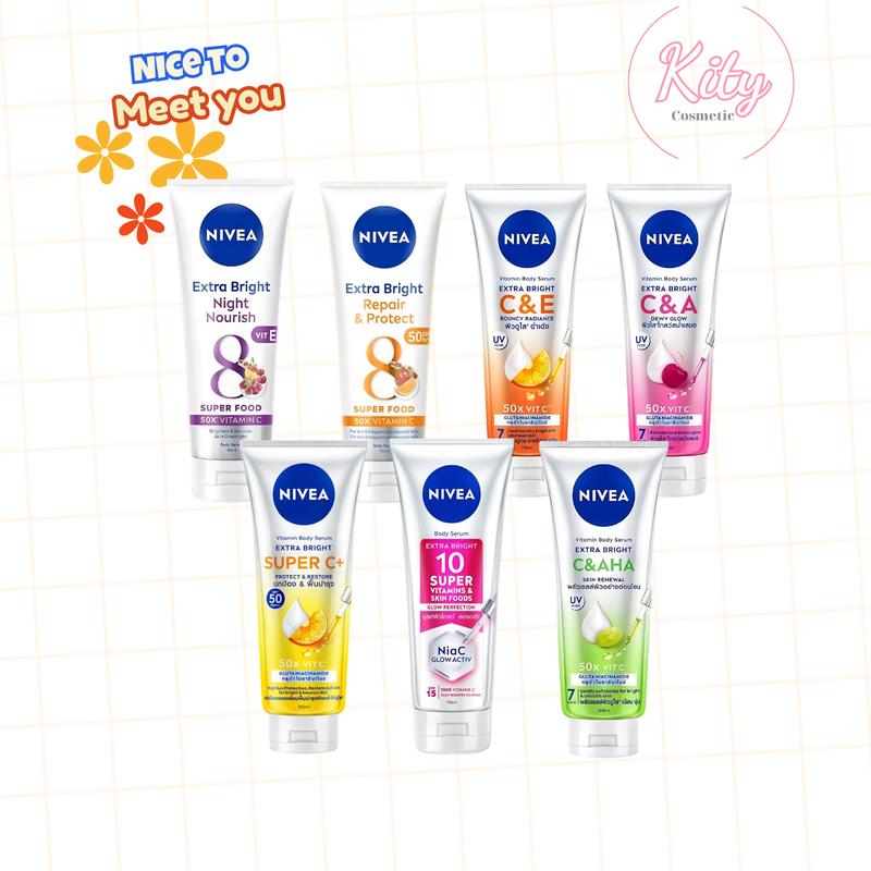  Tinh Chất Dưỡng Thể Dưỡng Trắng Dưỡng Trắng Mờ Thâm NIVEA Tuýp 180ml 