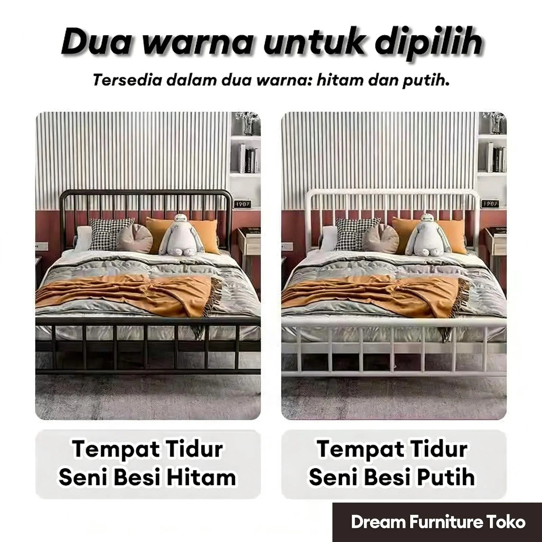 DF-6-Tidur Dipan Divan Besi Dipan Tempat Tidur Ranjang Besi Divan Kasur Tempat Tidur Dipan Tempat Tidur Besi 180cm Berkualitas Tempat Tidur Besi 100/120/160/180cm Tinggi Untuk Dua Orang Rangka Ranjang Besi Tempat Dipan Besi 【5 tahun garansi】 DF-6-Tidur Dipan Divan Besi Dipan Tempat Tidur Ranjang Besi Divan Kasur Tempat Tidur Dipan Tempat Tidur Besi 180cm Berkualitas Tempat Tidur Besi 100/120/160/180cm Tinggi Untuk Dua Orang Rangka Ranjang Besi Tempat Dipan Besi 【5 tahun garansi】