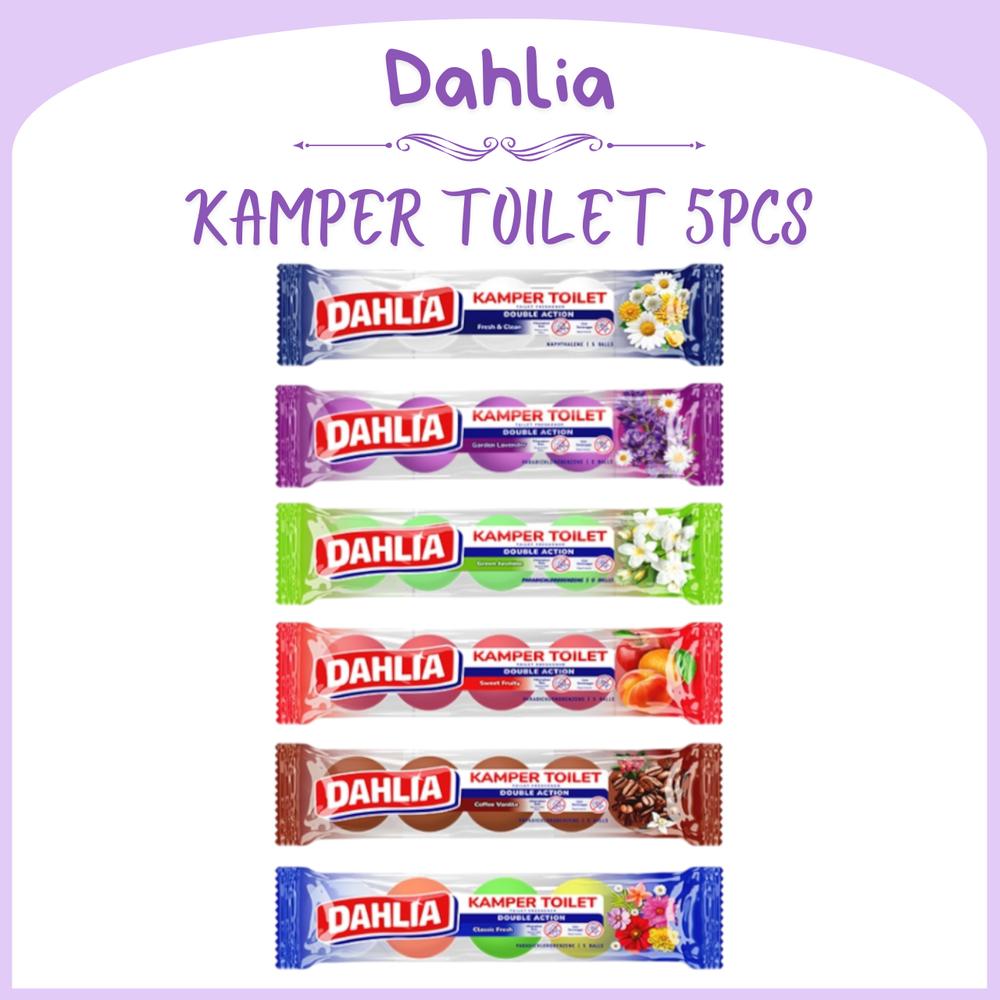 Dahlia Kamper Toilet 5pcs 200g/Pengharum Kamar Mandi - Garden Lavender, Dahlia Kam Toilet