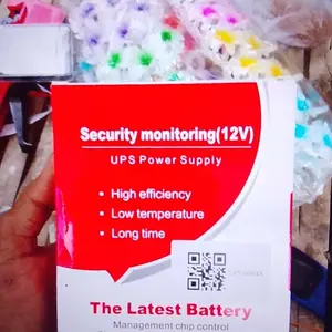 V380 Smart UPS 12V 1.5A Uninterruptible Power Supply Mini UPS Baterai Cadangan untuk WiFi Router Modem dan Kamera CCTV Outdoor Tahan Air dan Tahan Api anti mati internet cadangan listrik rumah ups tahan lama wifi tetap nyala saat mati lampu darurat rumah