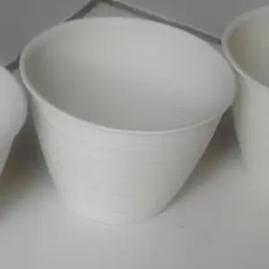 Ori BJP Pot Tawon 10cm PUTIH Motif Pot Tawon Putih Vas Bunga Putih