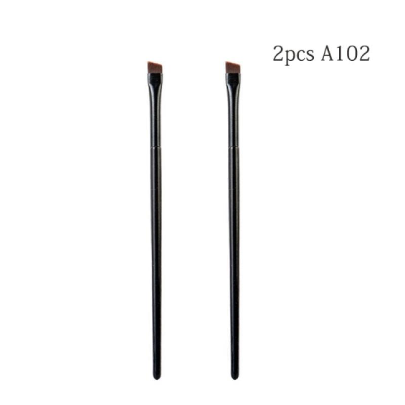 Cọ Đường Viền Lông Mày Cho Nữ, 2 Cái / bộ, Cọ Kẻ Mắt, Cầm Tay, Kẻ Lông Mày Góc Cạnh Nhỏ, Dụng Cụ Trang Điểm Mỹ Phẩm, Mới 7