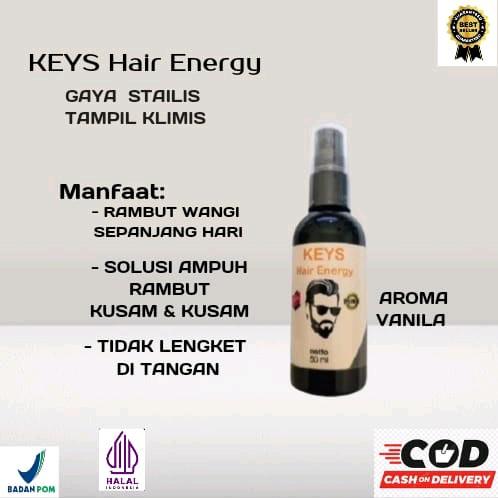 Keys Hair Energy Minyak Rambut Alami Buat Vitamin Rambut Biar Makin Klimis Mengkilau Dan Anti Kering Treatment Rontok Menghitamkan Perawatan Ketombe Haircare Shampoo Pemanjang Kusam Lebat Melembutkan Penghitam 2